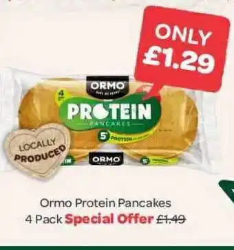 Spar Ormo Protein Pancakes 4 Pack offer