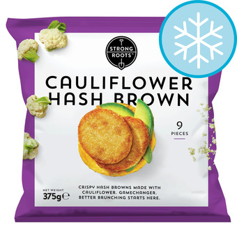 Tesco Strong Roots Cauliflower Hashbrowns 375G offer