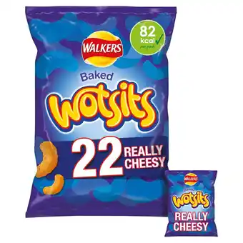 Tesco Walkers Wotsits Cheese Multipack Snacks 22X16.5G offer
