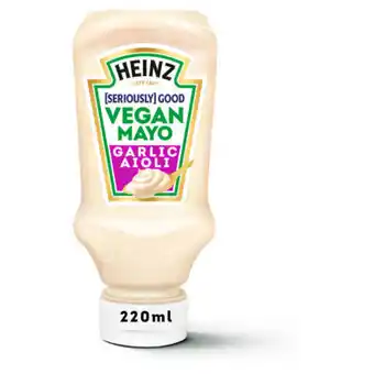 Asda Heinz Seriously Good Vegan Garlic Aioli Mayo offer