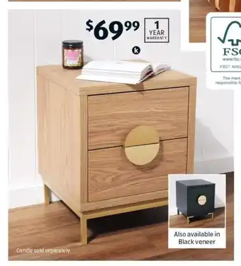 Aldi Luxe Bedside Table offer