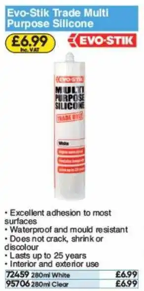 Toolstation Evo Silk Trade Multi Purpose Silicone offer