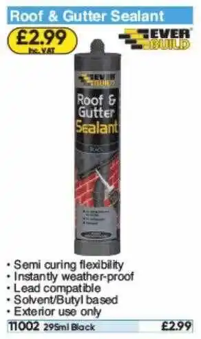 Toolstation Roof & Gutter Sealant offer