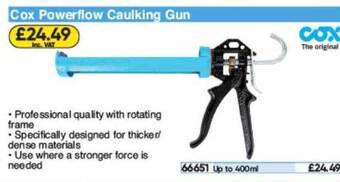 Toolstation Cox Powerflow Caulking Gun offer
