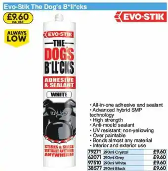 Toolstation Evo Stik The Dogs B*ll*cks offer