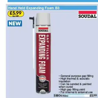Toolstation Hand Held Expanding Foam B3 offer