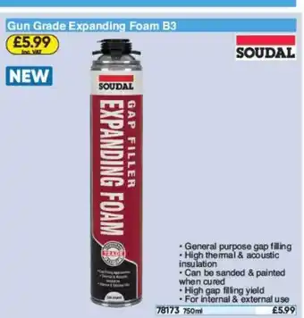 Toolstation Gun Grade Expanding Foam B3 offer