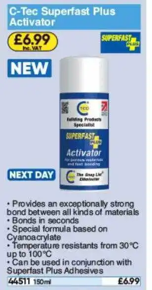 Toolstation Ctec Superfast Plus Activator offer