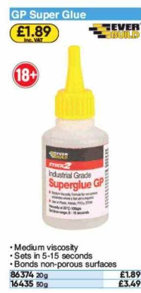 Toolstation Gp Super Glue offer