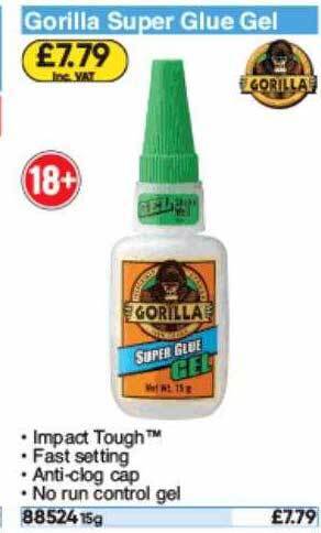Toolstation Gorilla Super Glue Gel offer