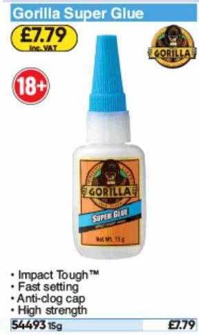 Toolstation Gorilla Super Glue offer