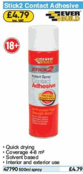 Toolstation Stick2 Contact Adhesive offer