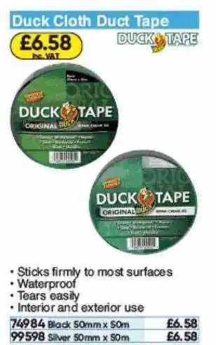 Toolstation Duct Cloth Duct Tape offer
