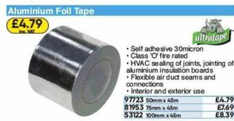 Toolstation Aluminium Foil Tape offer