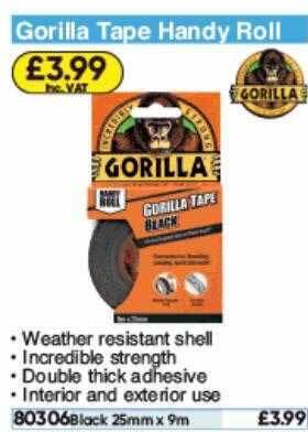 Toolstation Gorilla Tape Handy Roll offer