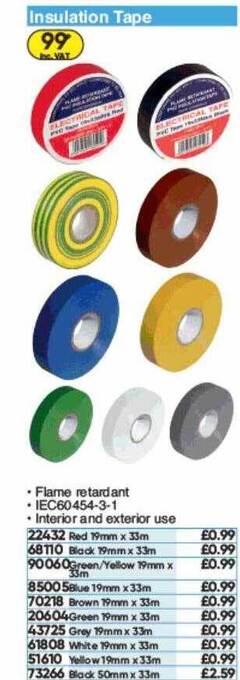 Toolstation Insulation Tape offer