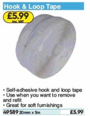 Toolstation Hook & Loop Tape offer