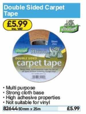 Toolstation Double Sided Carpet Tape offer
