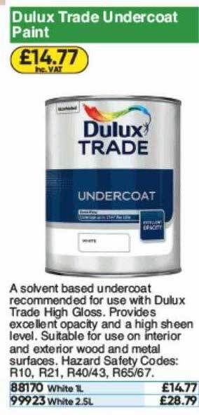 Dulux Trade Undercoat Paint
