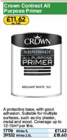 Toolstation Crown Contract All Purpose Primer offer