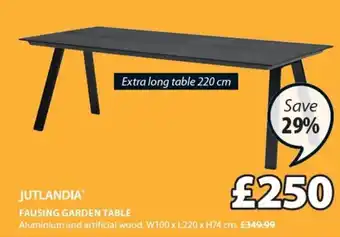 JYSK Jutlandia Fausing Garden Table offer