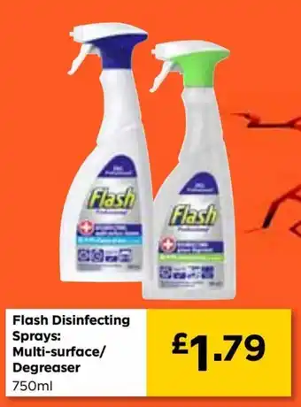 Bestway Flash Disinfecting Sprays: Multi-surface/ Degreaser 750ml offer