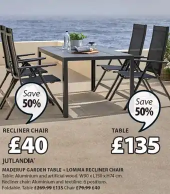 JYSK Jutlandia Maderup Garden table offer