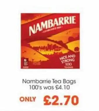 Centra Nambarrie Tea Bags 100's offer