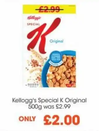 Centra Kellogg's Special K Original 500g offer