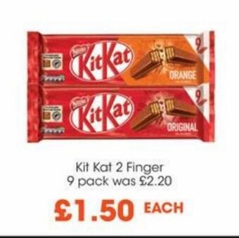 Centra Kit Kat 2 Finger 9 pack offer