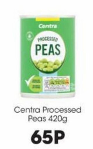 Centra Processed Peas 420g
