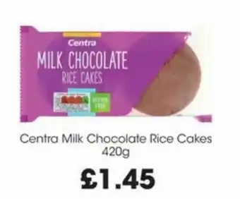 Centra Centra Milk Chocolate Rice Cakes 420g offer