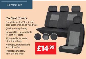 Lidl Car Seat Covers offer