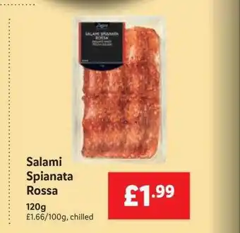 Lidl Salami Spianata Rossa offer