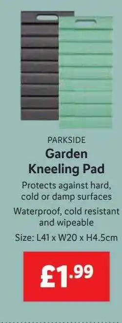 Lidl Parkside Garden Skneeling Pad offer