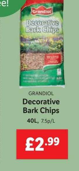 Lidl Grandiol Decorative Bark Chips offer