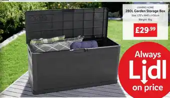 Lidl Livarno Home 280l Garden Storage Box offer