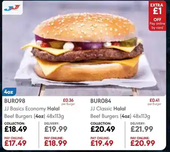 JJ Food Service JJ Basic Economy Halal offer