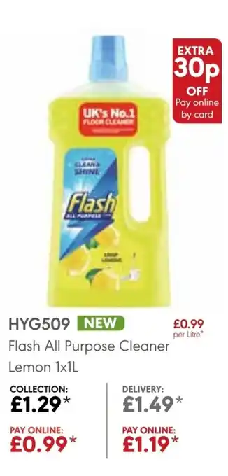 Flash All Purpose Cleaner Lemon 1x1L