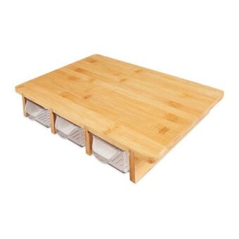 Aldi Chopping board with storage trays offer