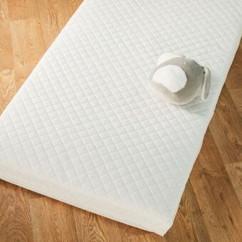 Aldi Mamia cot bed spring fibre mattress offer