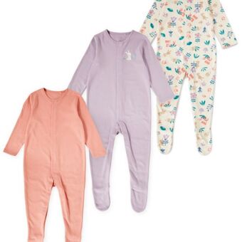 Aldi Secret garden baby sleepsuits 3 pack offer