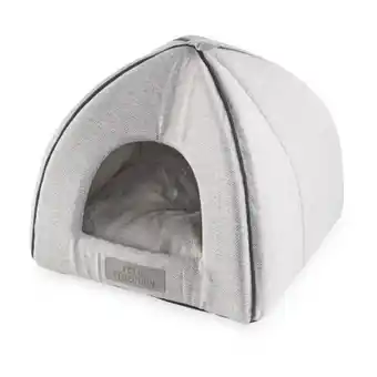 Aldi Grey herringbone cat igloo bed offer