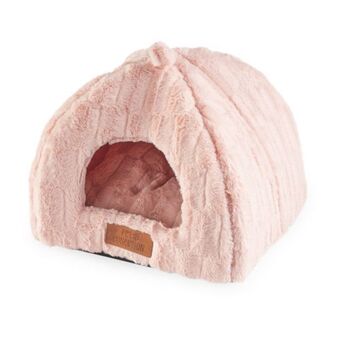 Aldi Pink blush plush cat igloo bed offer