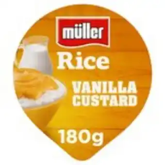 Morrisons Muller rice vanilla custard low fat pudding dessert offer