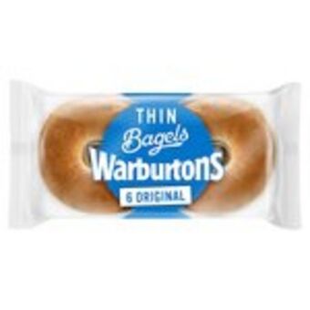 Morrisons Warburtons thin plain bagels offer