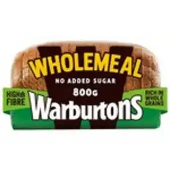 Morrisons Warburtons wholemeal medium bread offer