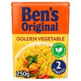 Morrisons Ben's original golden vegetable microwave rice offer