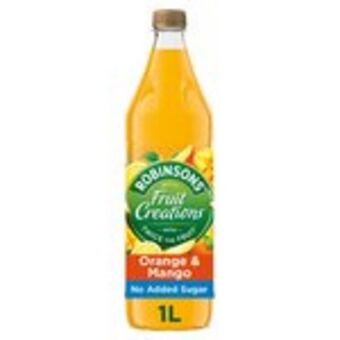 Morrisons Robinsons fruit creations zesty orange & mango squash offer