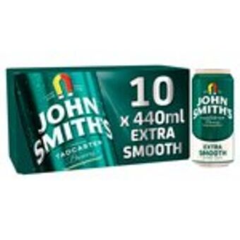Morrisons John smith's extra smooth ale cans offer